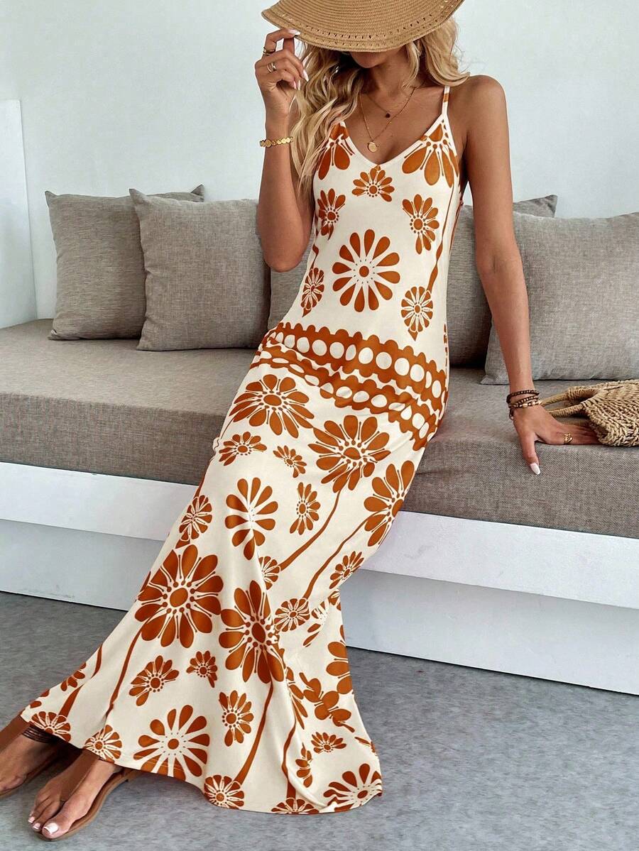 Breezaya Women's Casual Vacation Bohemian Style Dress Mensa