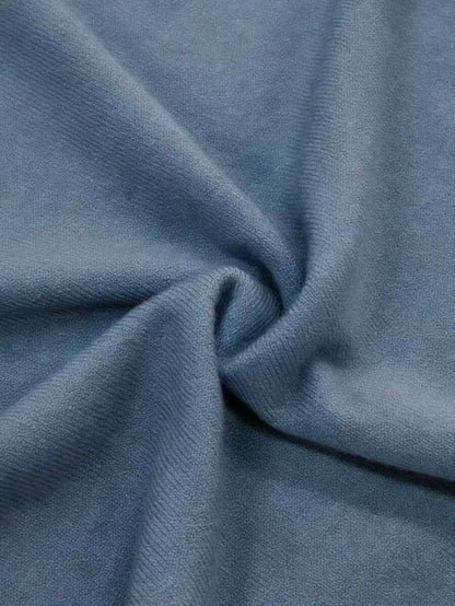 Women's Fine Rib Knit Short Sleeve Top, Fitted Stretch Tee for Layering and Work - Peacock Blue