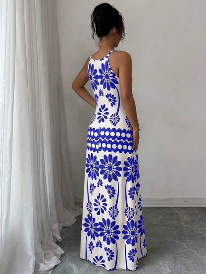 Breezaya Women's Casual Vacation Bohemian Style Dress Mensa