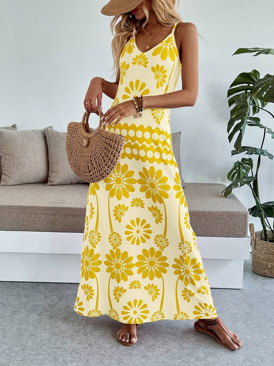 Breezaya Women's Casual Vacation Bohemian Style Dress Mensa