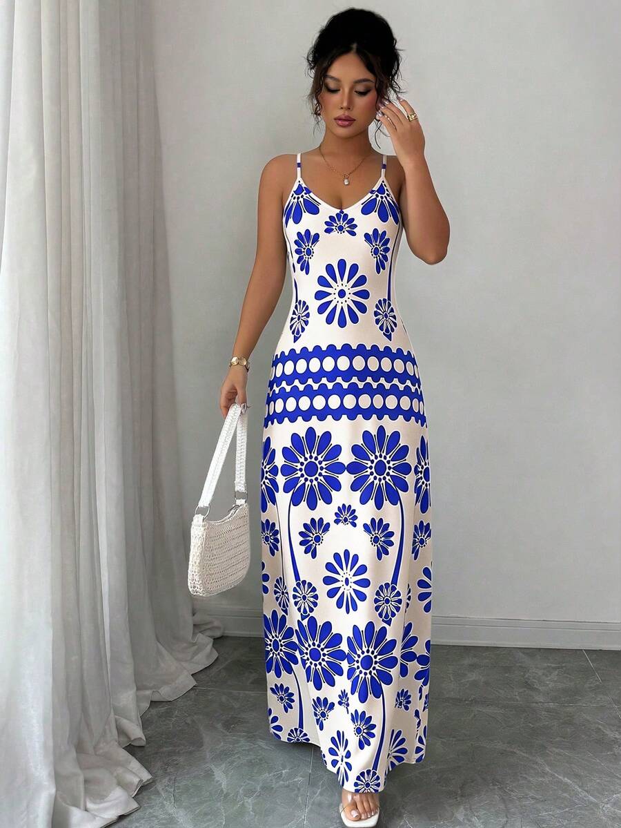 Breezaya Women's Casual Vacation Bohemian Style Dress Mensa