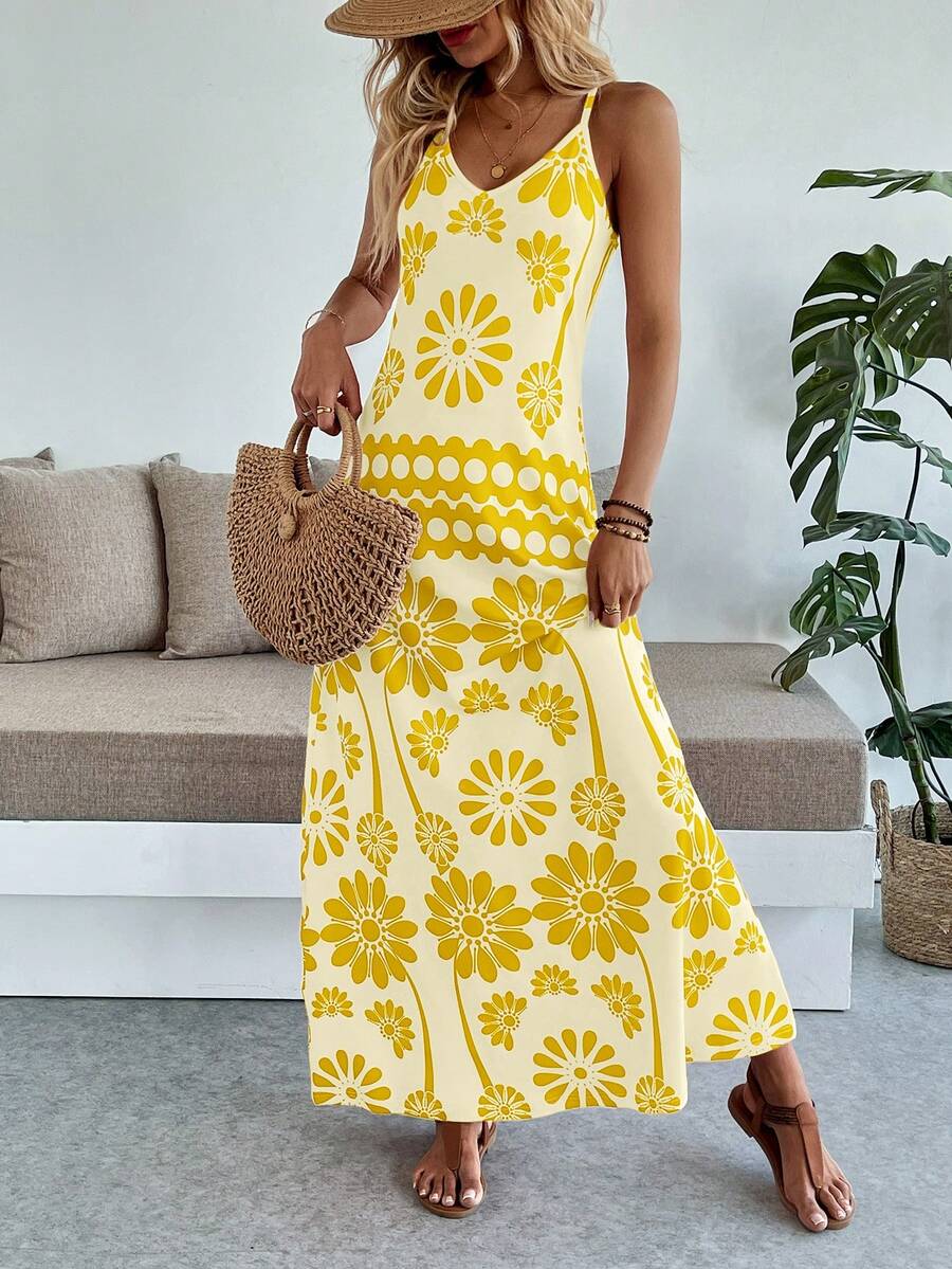 Breezaya Women's Casual Vacation Bohemian Style Dress Mensa