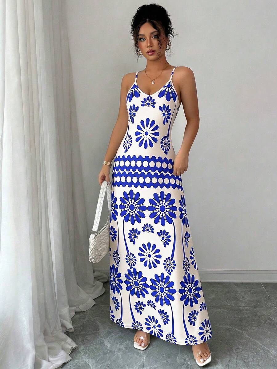 Breezaya Women's Casual Vacation Bohemian Style Dress Mensa