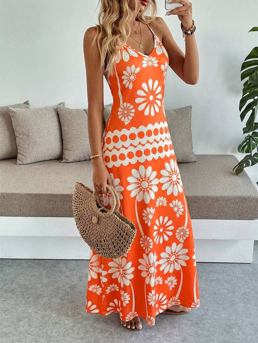 Breezaya Women's Casual Vacation Bohemian Style Dress Mensa