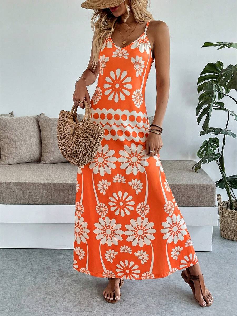 Breezaya Women's Casual Vacation Bohemian Style Dress Mensa