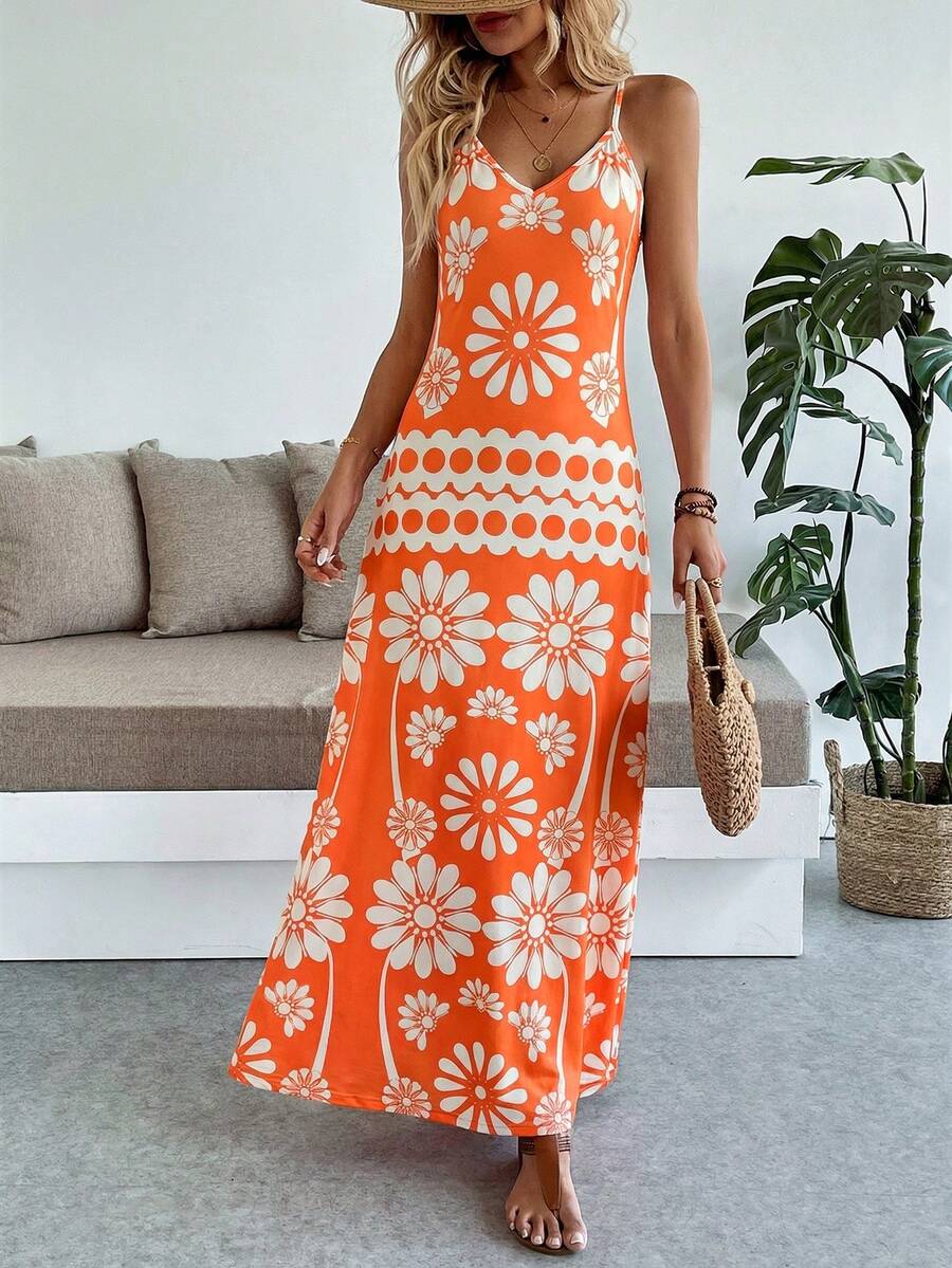 Breezaya Women's Casual Vacation Bohemian Style Dress Mensa
