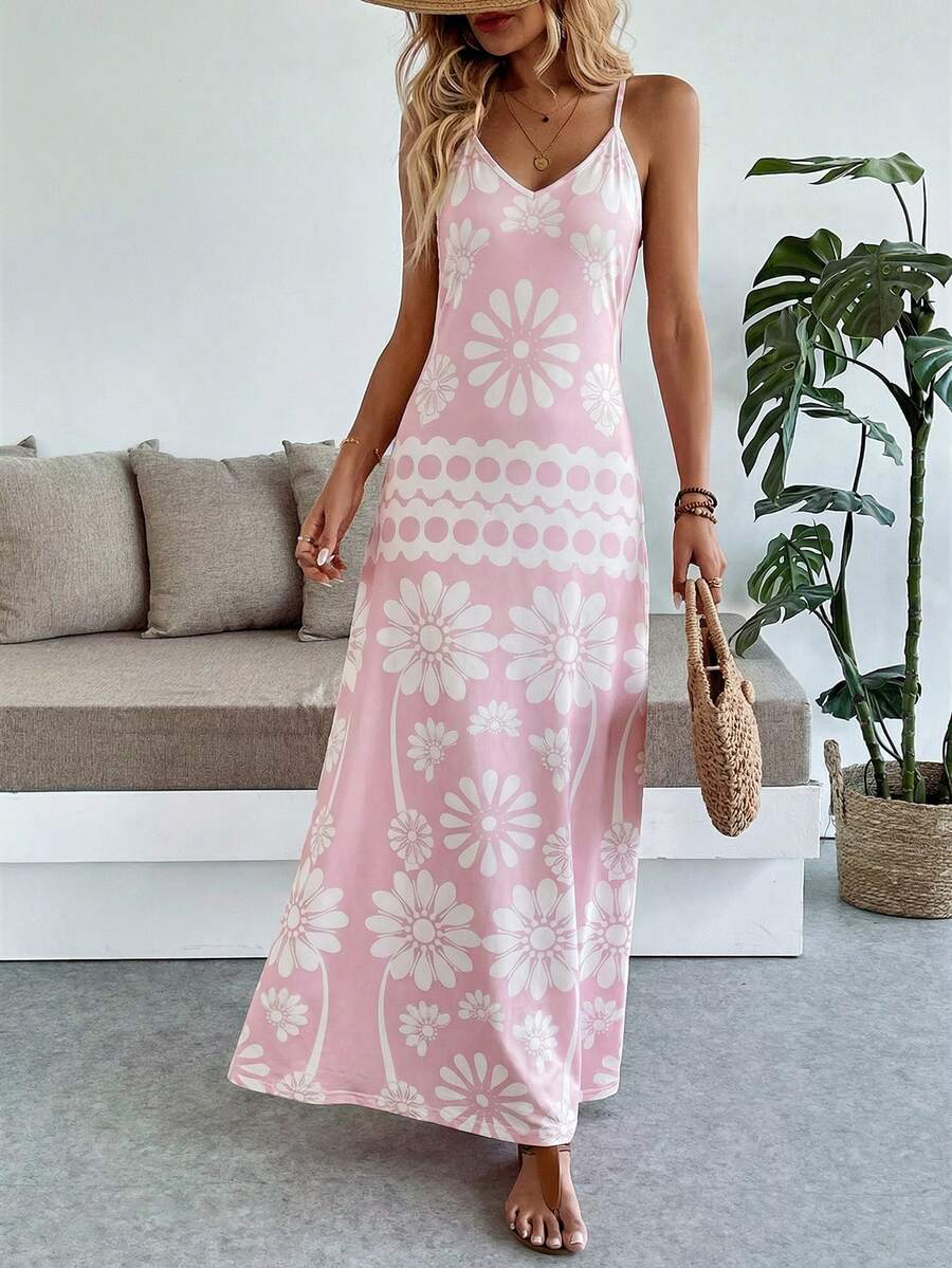 Breezaya Women's Casual Vacation Bohemian Style Dress Mensa