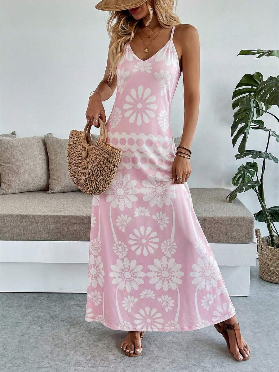Breezaya Women's Casual Vacation Bohemian Style Dress Mensa