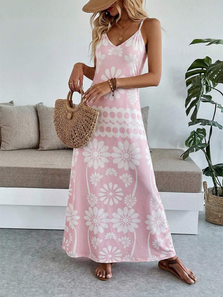 Breezaya Women's Casual Vacation Bohemian Style Dress Mensa