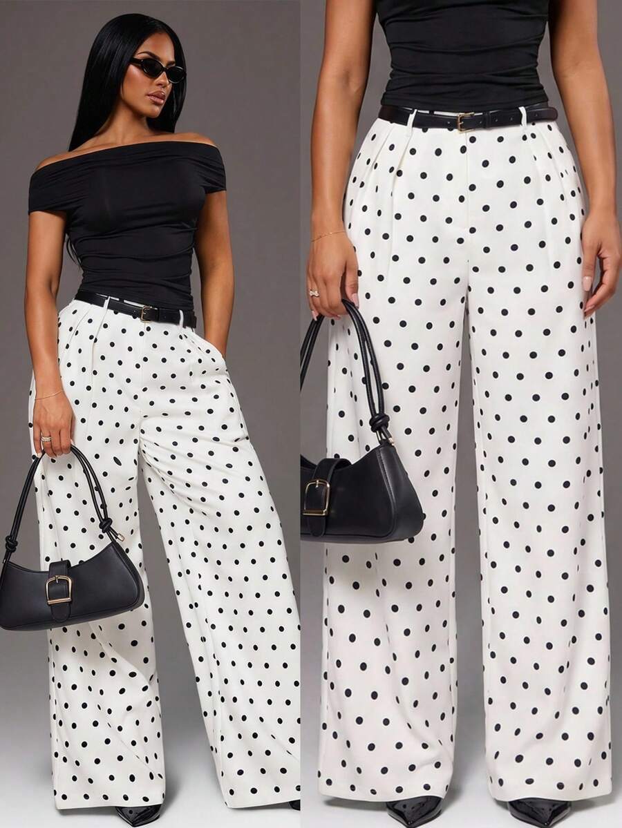 Bernadette High Waisted Wide Leg Tailored Trousers - Camel