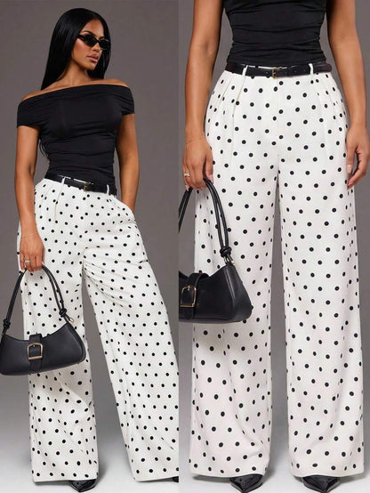 Bernadette High Waisted Wide Leg Tailored Trousers - Camel