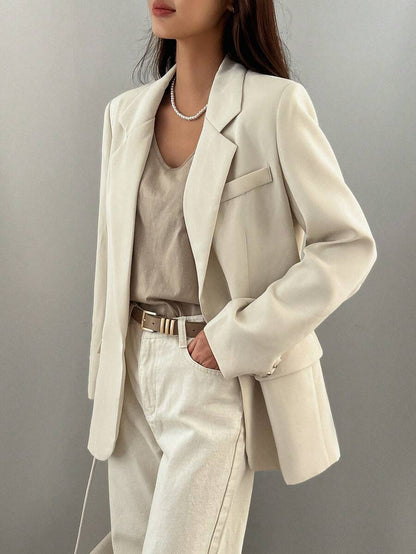 Pimlico Oversized Single Button Notch Lapel Blazer