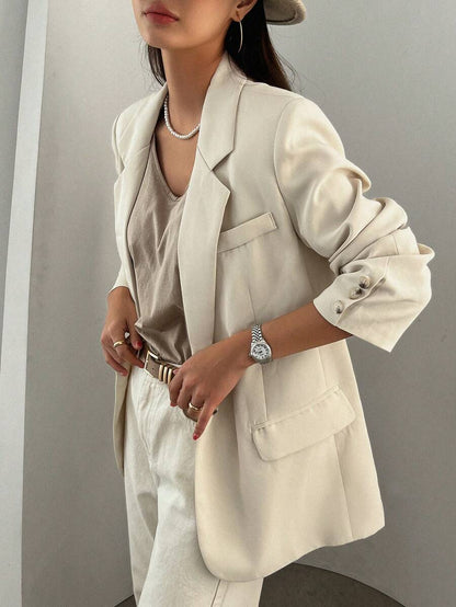 Pimlico Oversized Single Button Notch Lapel Blazer