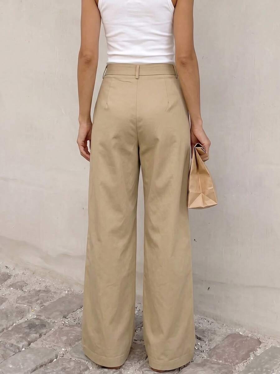 Belsize Loose Wide Leg Pants with Pockets