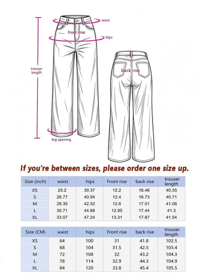 Women's Buckle Waist Wide Leg Trousers, Tailored Dress Pants for Work Office - Brown