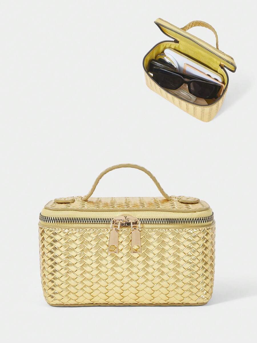 Menton Structured Vanity Top Handle Box Bag