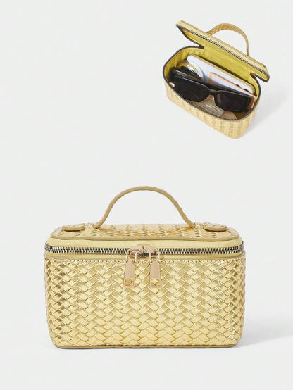 Menton Structured Vanity Top Handle Box Bag