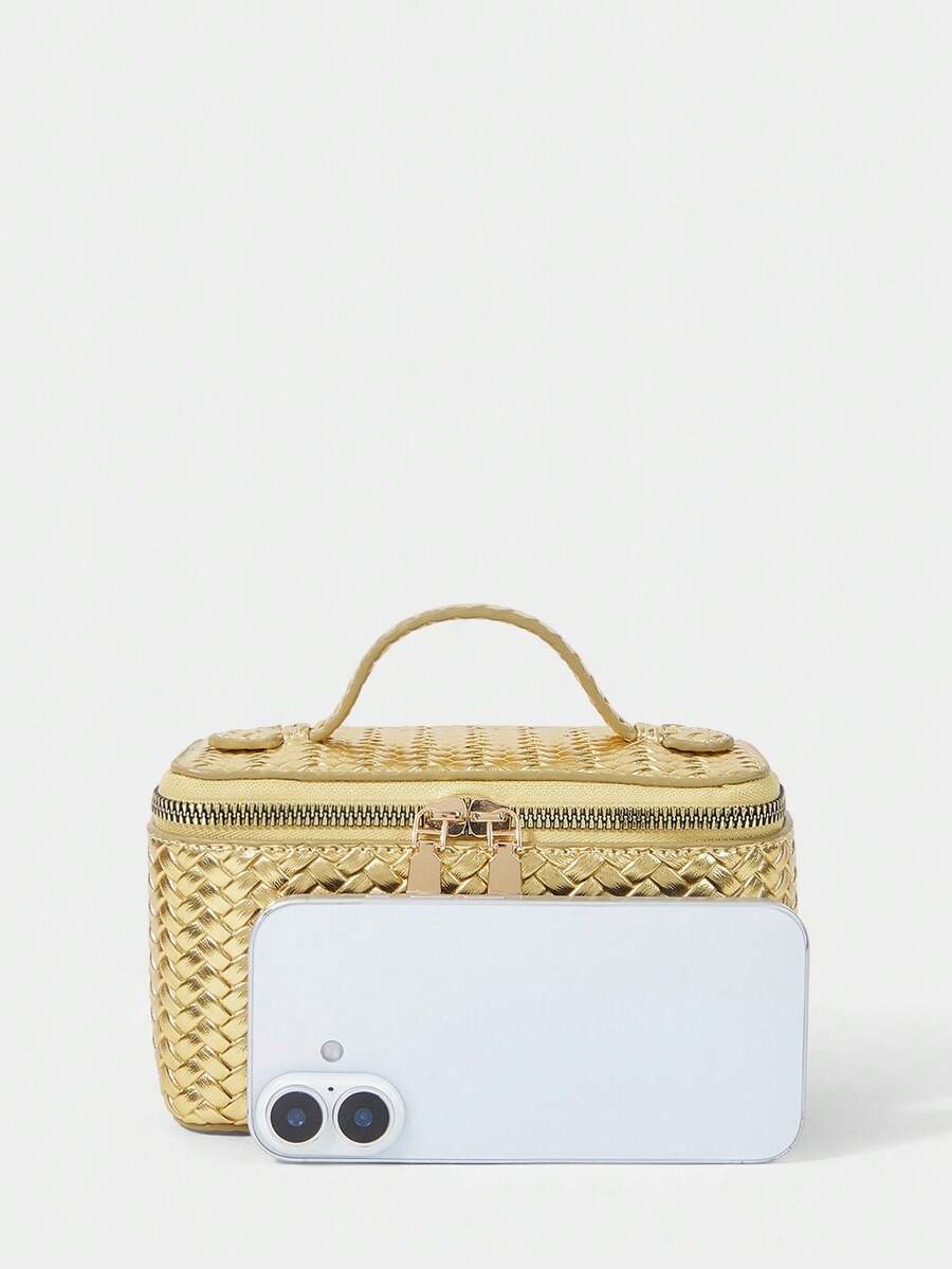 Menton Structured Vanity Top Handle Box Bag