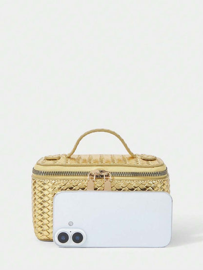 Menton Structured Vanity Top Handle Box Bag