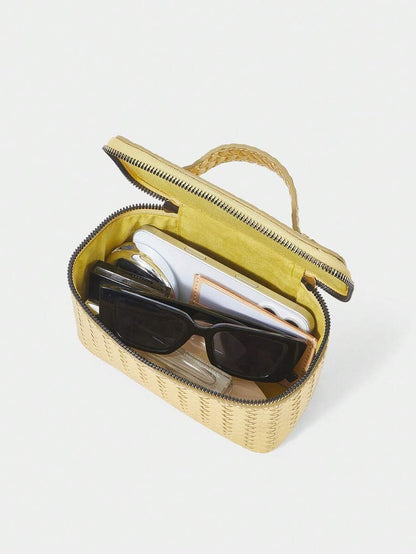 Menton Structured Vanity Top Handle Box Bag