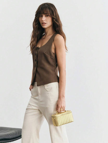 Menton Structured Vanity Top Handle Box Bag