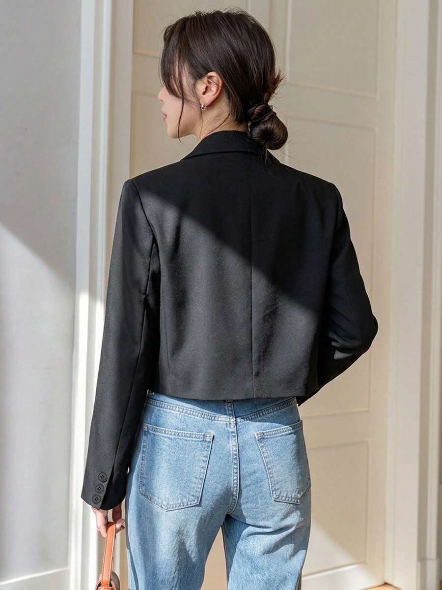 Pimlico Oversized Single Button Notch Lapel Blazer
