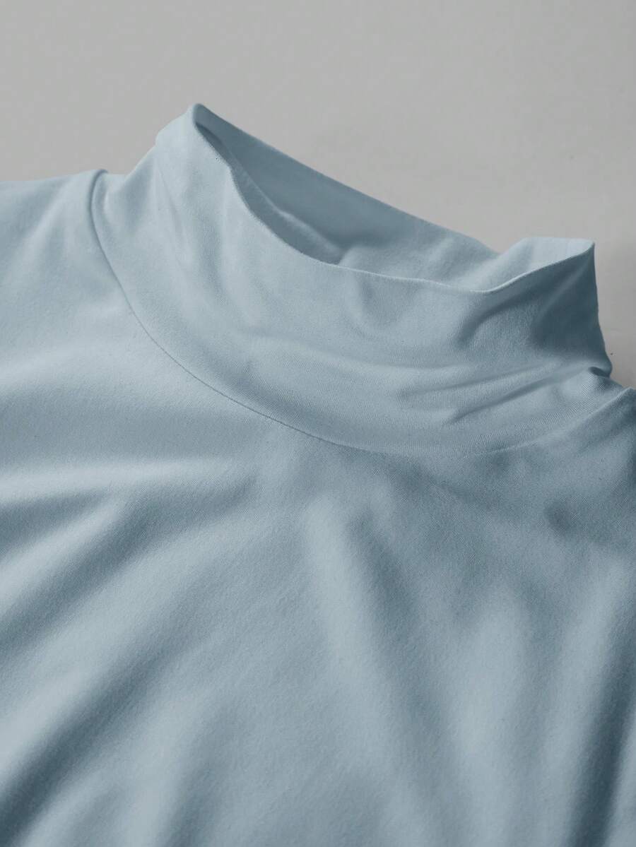 Aberdeen Fleece Lined Thermal Mock Neck Fitted Top