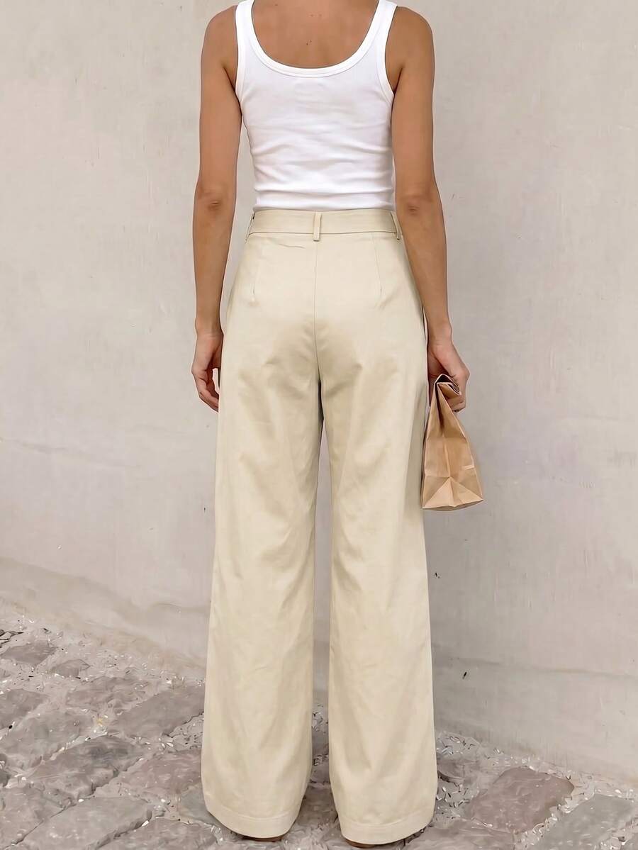 Belsize Loose Wide Leg Pants with Pockets