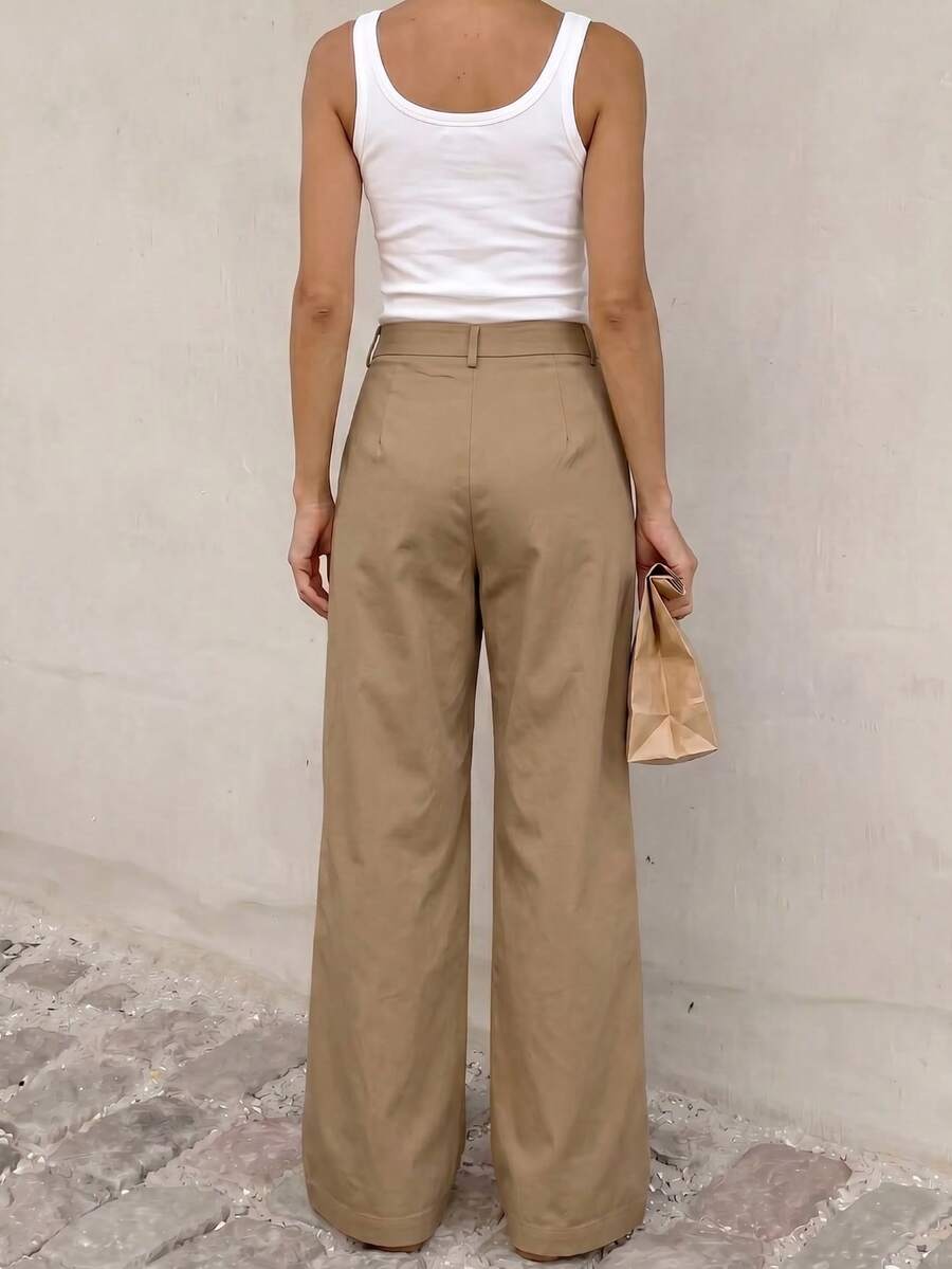 Belsize Loose Wide Leg Pants with Pockets