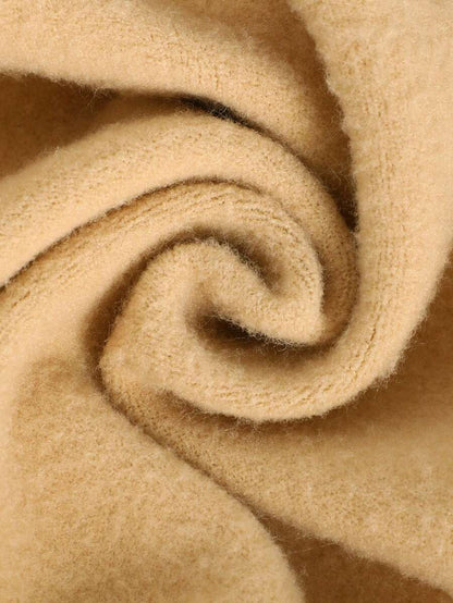 Elara Fleece Lined Leggings Sheer Look Footed Thermal Tights - Nude Beige