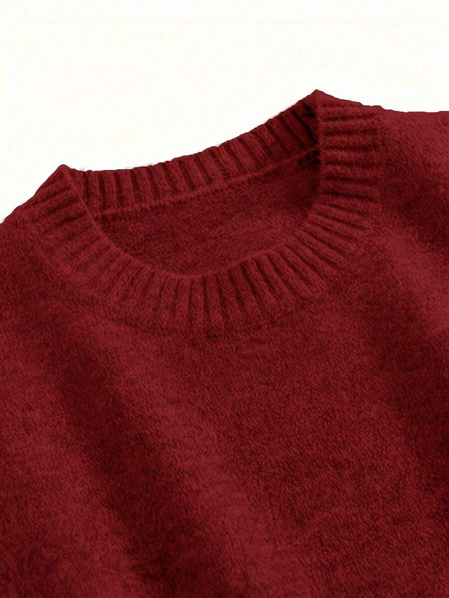 Women's Side Slit Knit Sweater Vest, Sleeveless Layering Top for Fall Work Casual - Coffee Brown