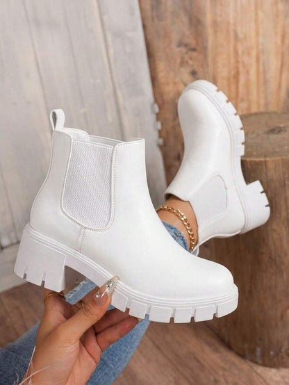 Comfyshoes Women's Fashion Ankle Boots, Chelsea Booties For Women Casual Outdoor Fall Shoes Mensa