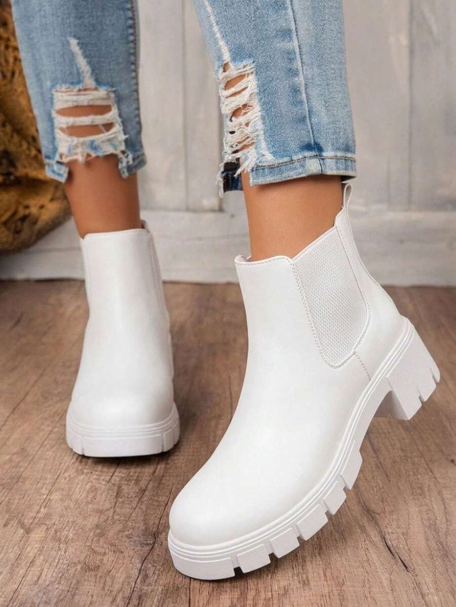 Comfyshoes Women's Fashion Ankle Boots, Chelsea Booties For Women Casual Outdoor Fall Shoes Mensa