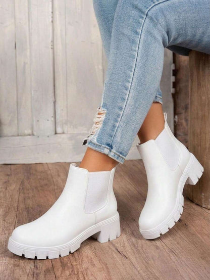 Comfyshoes Women's Fashion Ankle Boots, Chelsea Booties For Women Casual Outdoor Fall Shoes Mensa