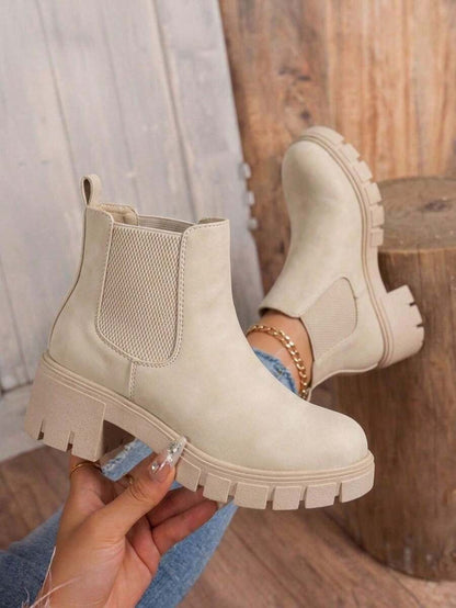 Comfyshoes Women's Fashion Ankle Boots, Chelsea Booties For Women Casual Outdoor Fall Shoes Mensa
