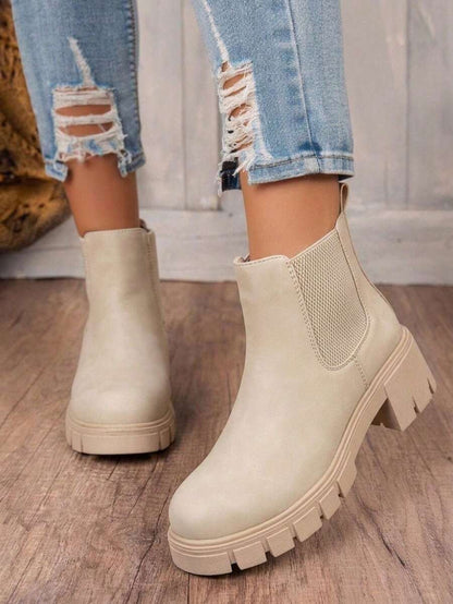 Comfyshoes Women's Fashion Ankle Boots, Chelsea Booties For Women Casual Outdoor Fall Shoes Mensa
