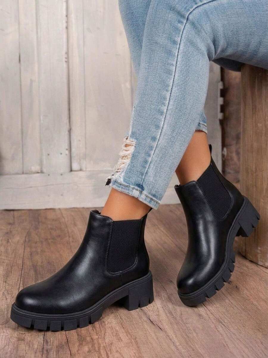 Comfyshoes Women's Fashion Ankle Boots, Chelsea Booties For Women Casual Outdoor Fall Shoes Mensa