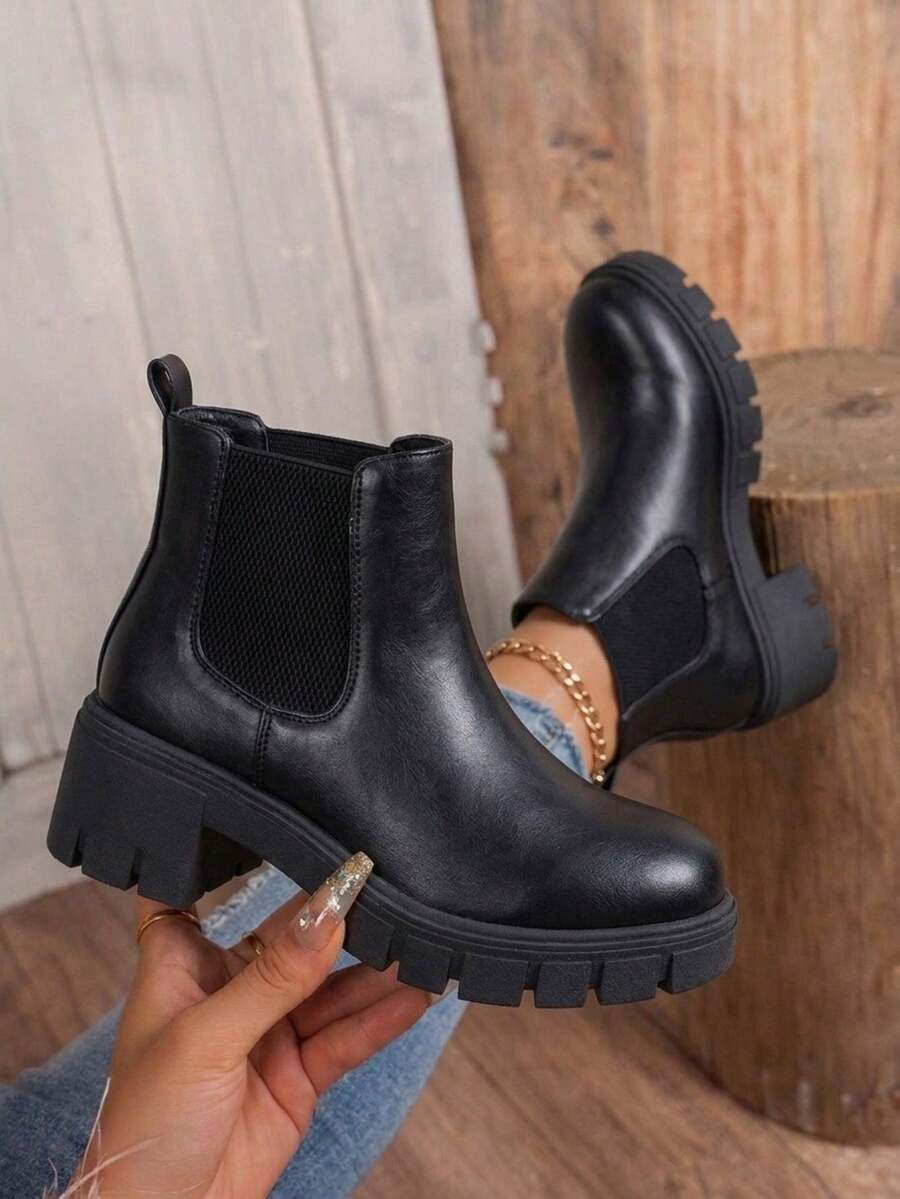 Comfyshoes Women's Fashion Ankle Boots, Chelsea Booties For Women Casual Outdoor Fall Shoes Mensa