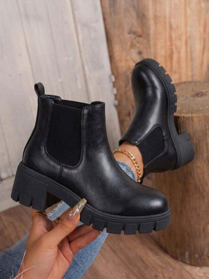Comfyshoes Women's Fashion Ankle Boots, Chelsea Booties For Women Casual Outdoor Fall Shoes Mensa