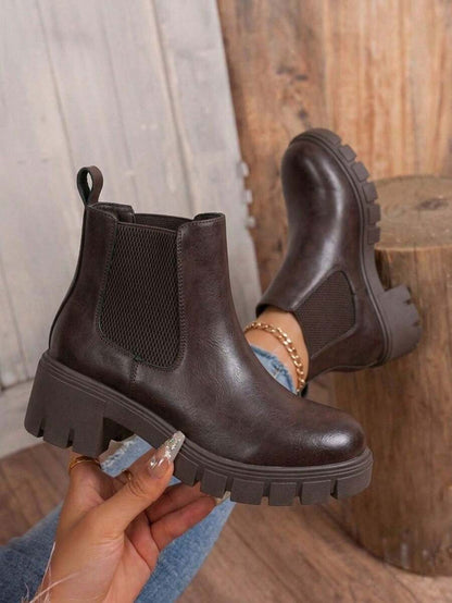Comfyshoes Women's Fashion Ankle Boots, Chelsea Booties For Women Casual Outdoor Fall Shoes Mensa