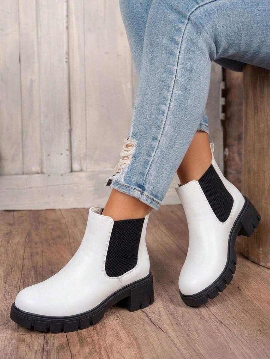 Comfyshoes Women's Fashion Ankle Boots, Chelsea Booties For Women Casual Outdoor Fall Shoes Mensa