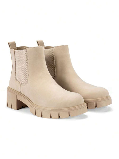 Comfyshoes Women's Fashion Ankle Boots, Chelsea Booties For Women Casual Outdoor Fall Shoes Mensa