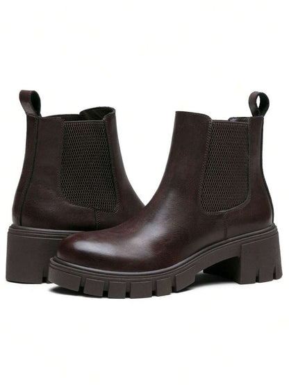 Comfyshoes Women's Fashion Ankle Boots, Chelsea Booties For Women Casual Outdoor Fall Shoes Mensa