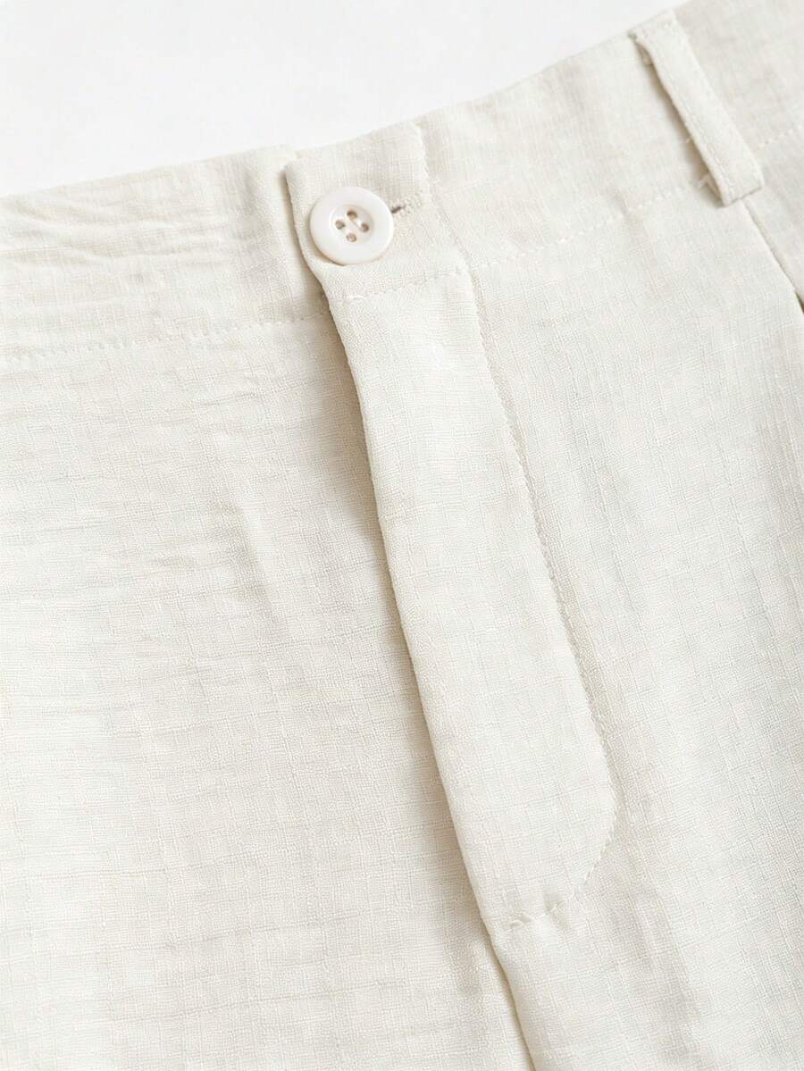 Katya Pleated Wide Leg Pants Tailored High Rise Trousers - Ivory