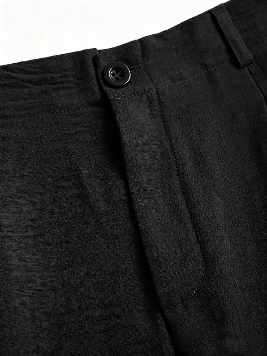 Katya Pleated Wide Leg Pants Tailored High Rise Trousers - Black