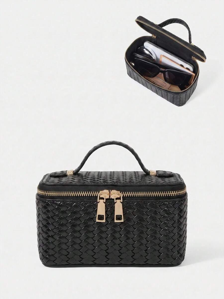 Menton Structured Vanity Top Handle Box Bag