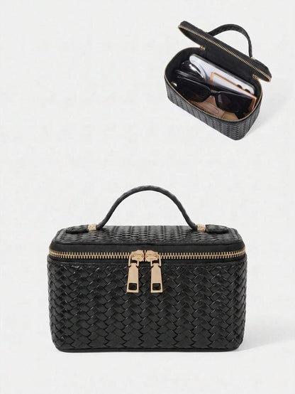 Menton Structured Vanity Top Handle Box Bag