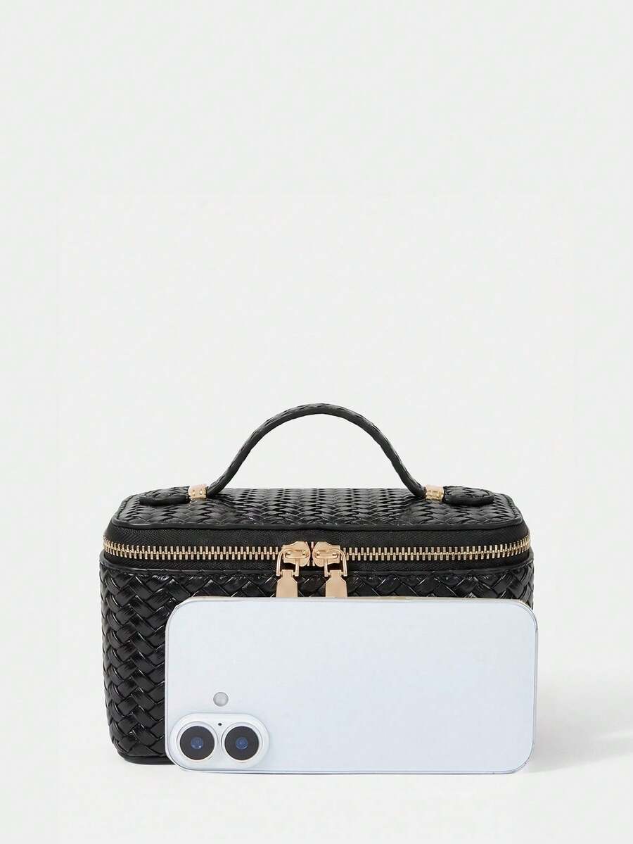 Menton Structured Vanity Top Handle Box Bag
