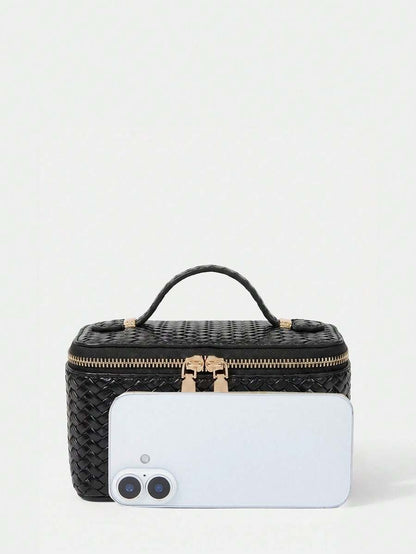 Menton Structured Vanity Top Handle Box Bag