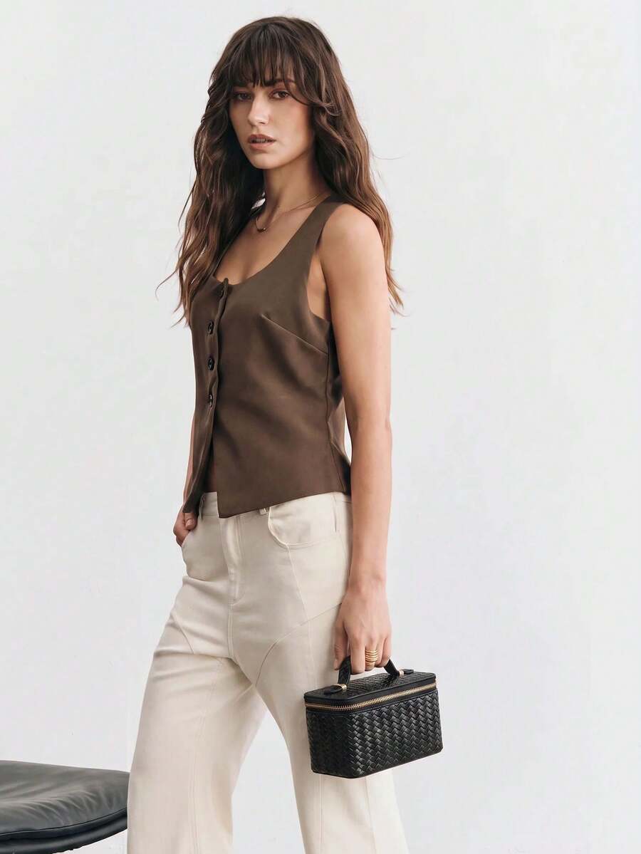 Menton Structured Vanity Top Handle Box Bag